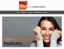 Tablet Screenshot of paydutch.com
